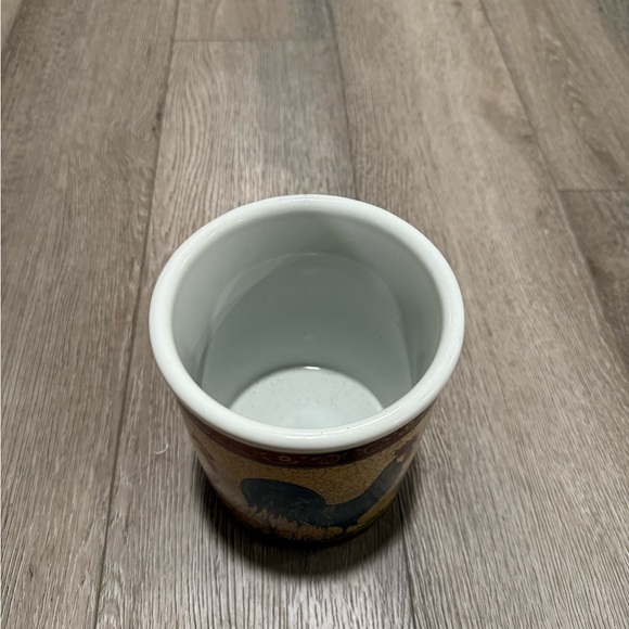 Ceramic Rooster Utensils Holder - Picture 4 of 6